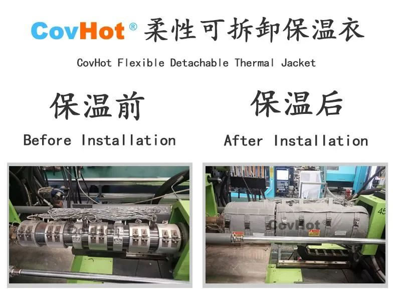 可拆式保溫套，注塑機(jī)節(jié)能利器